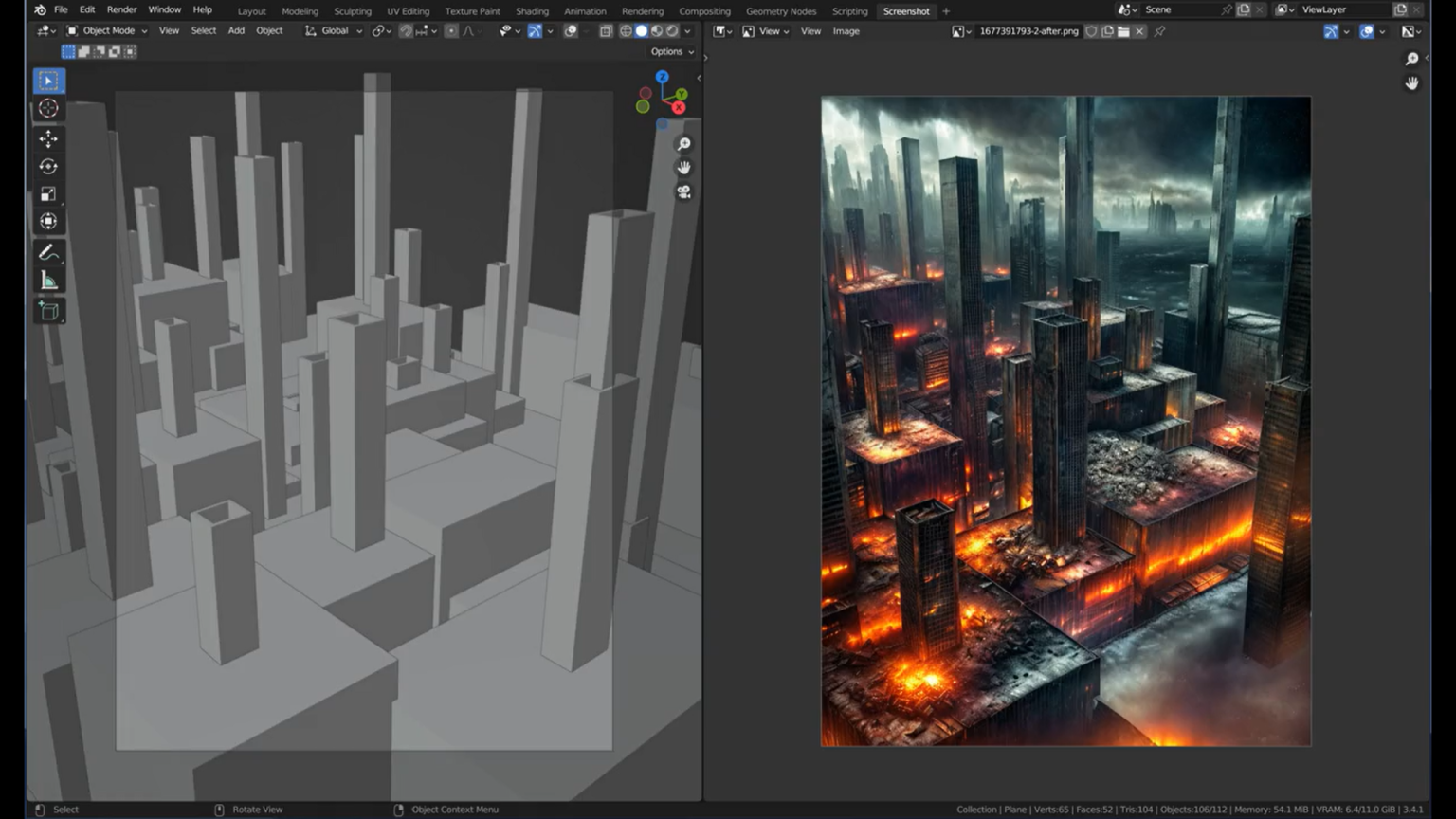 Stable Diffusion Controlnet Integrates With Blender