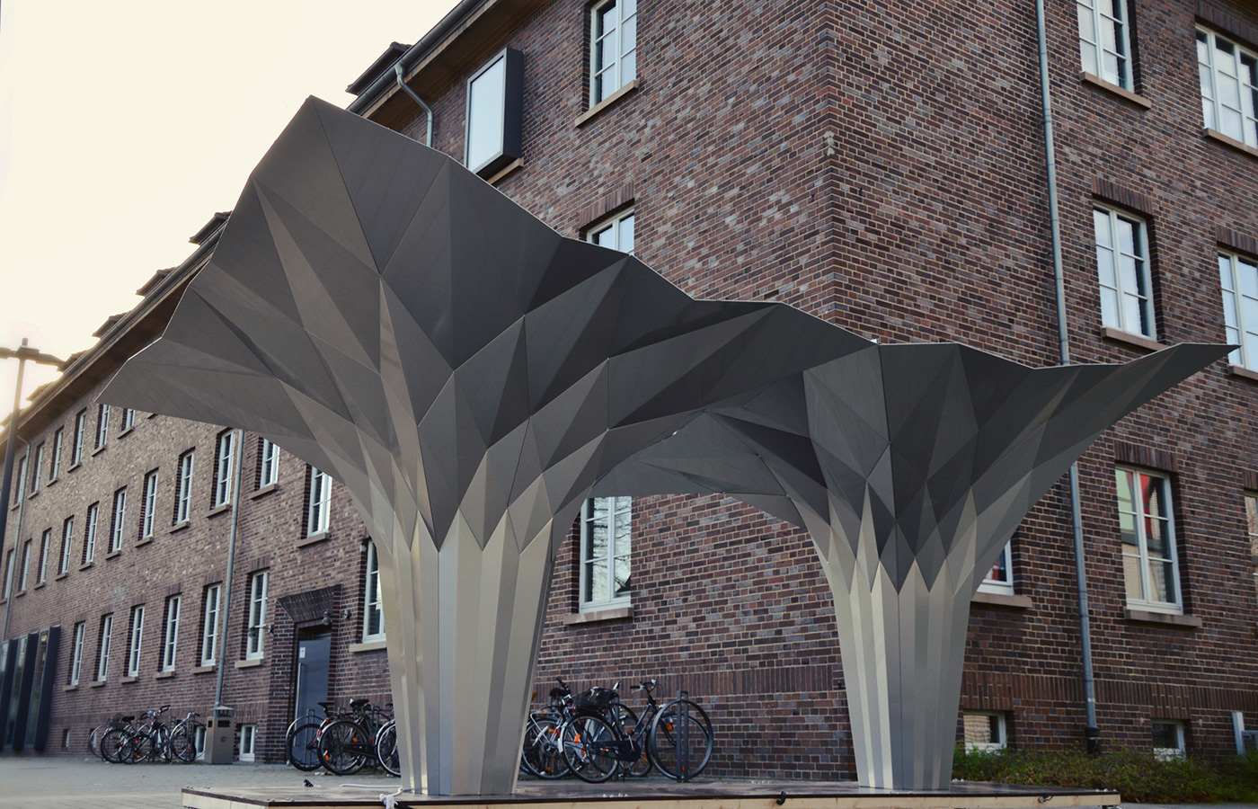 Foldfinding, Origami pavilion by Tal Freidman ParametricArchitecture