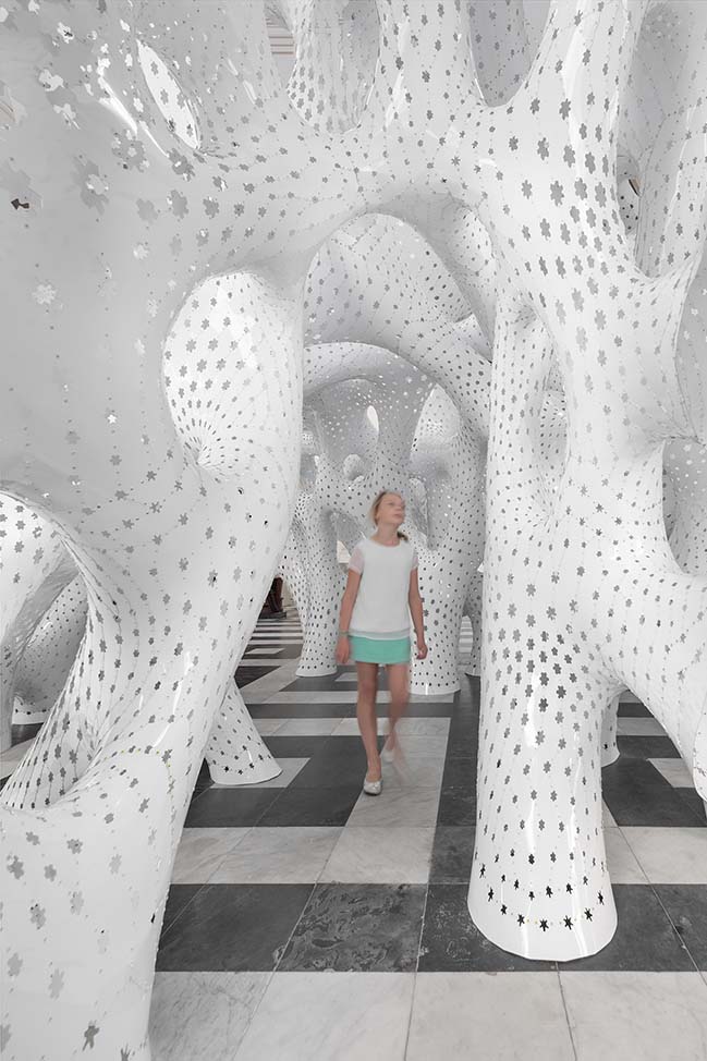 NonLin/Lin Pavilion, Frac Centre, MARC FORNES/THEVERYMANY, 2011