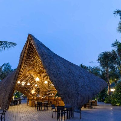 Flamingo Bamboo Pavilion by BambuBuild - Parametric Architecture