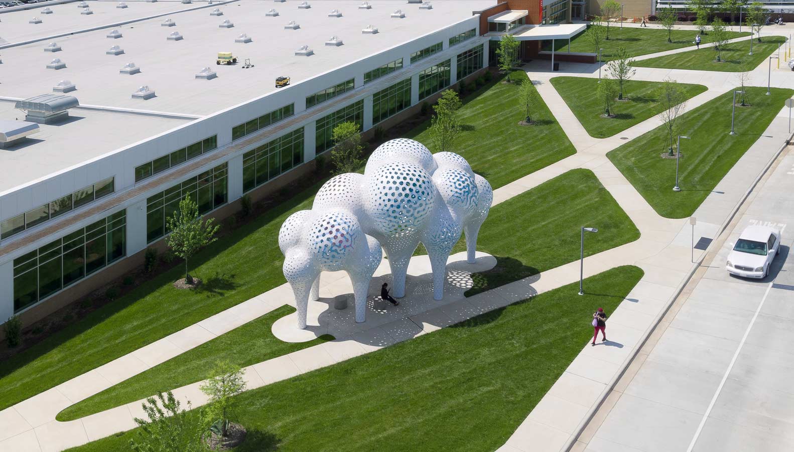 NonLin/Lin Pavilion, Frac Centre, MARC FORNES/THEVERYMANY, 2011