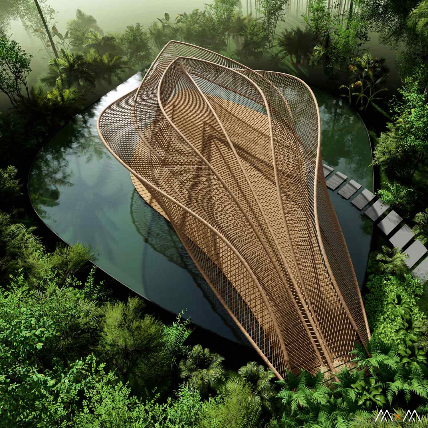 Jungle Pavilion by Indonesia - ParametricArchitecture