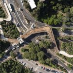 Schwartz Besnosoff Architects + Rolka Studio Weave A Bamboo-Metal Walkway Connecting the City & I.I.T. Campus