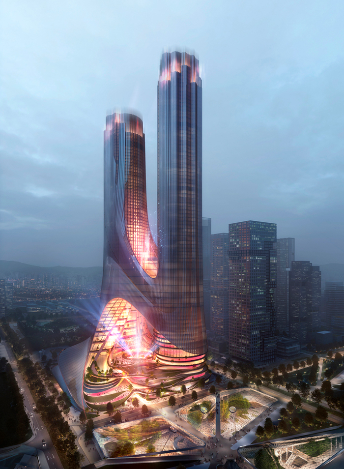 C Tower by ZHA Rising in The Waterfront High-Rise Center of Shenzhen City