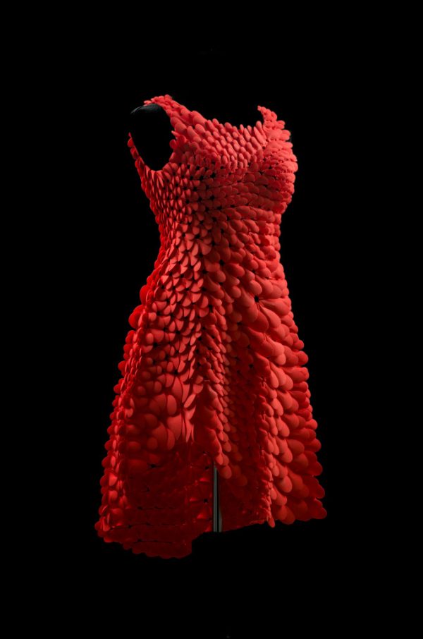 Kinematic Petal Dress Knitted by Jessica Rosenkrantz's Nervous System