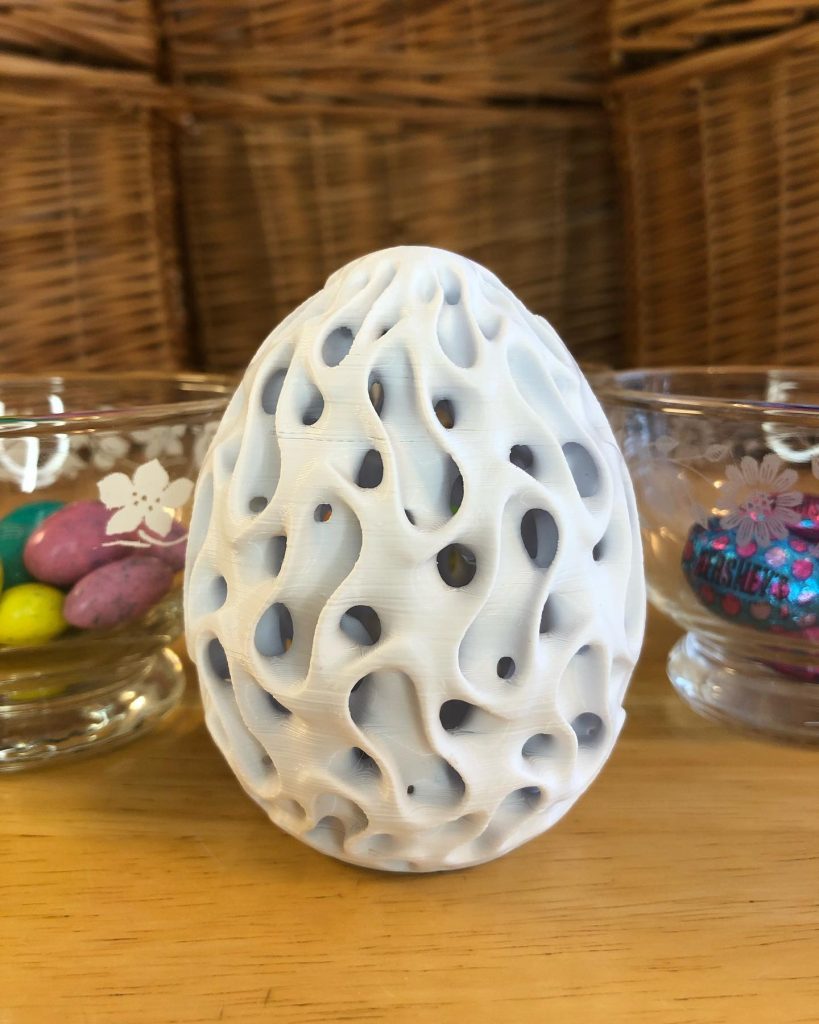 3D printed Easter eggshells