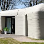Project Milestone, featuring a biophilic design, is a project of five 3D printed homes by Dutch Architects Houben and Van Mierlo in the suburb of Eindhoven.