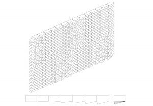 Parametric brick façade of Administrative Building Textilverband