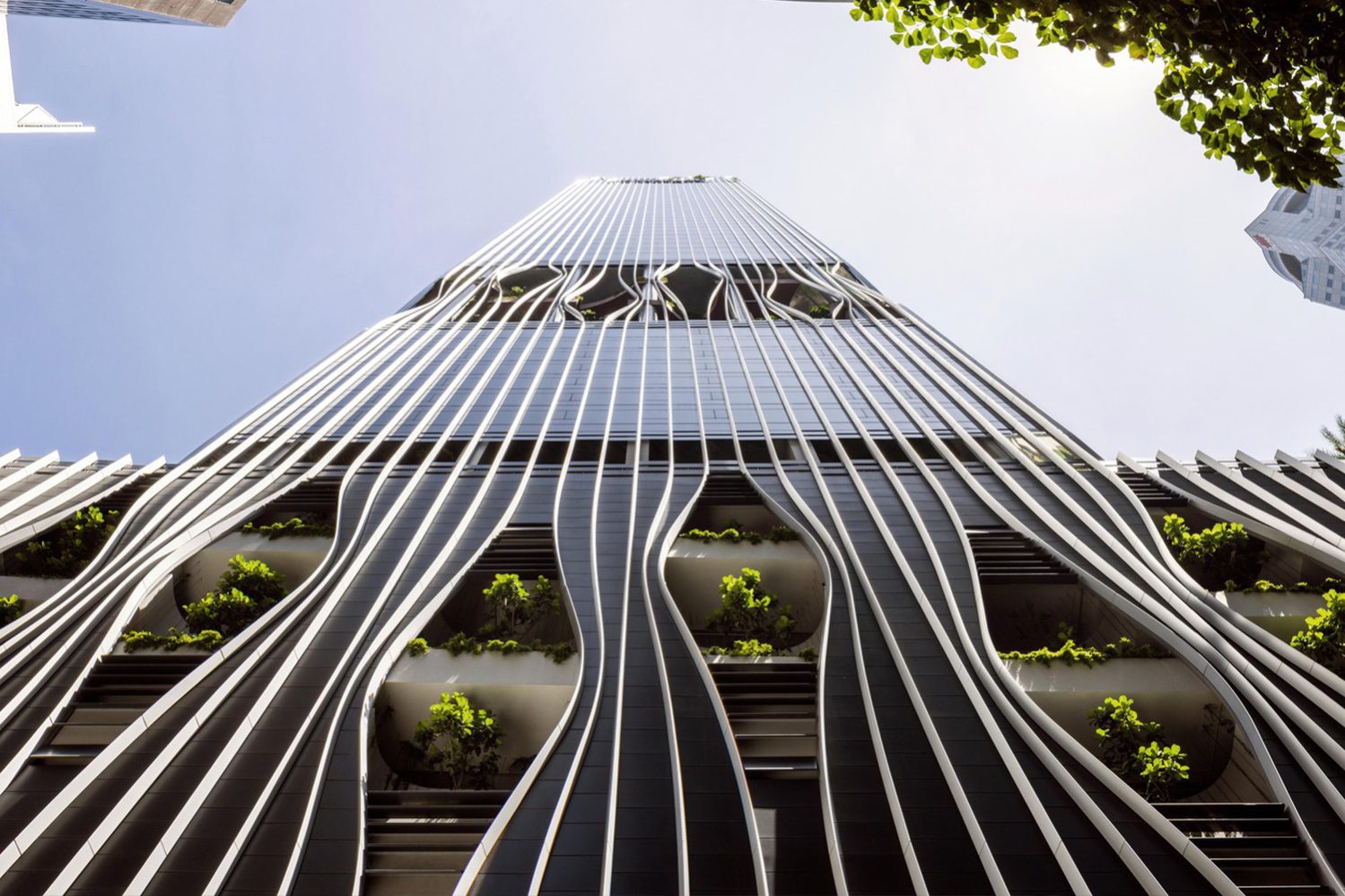 A New Biophilic Skyscraper Designed By BIG And CRA CapitaSpring Tower Opens In Singapore