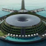 Eco-floating Hotel inspired by the formation of the vortex