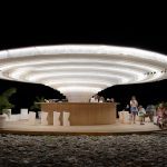 Dynamic canopy meeting point; Meama Collect Beach