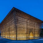 Massive bamboo structure of Grand World Phu Quoc Welcome Center