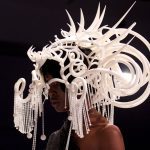 3D-printed “Quixotic Divinity” headdress by Joshua Harker