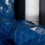 "Ripple effect" on the interior surface of the Village Pavilion