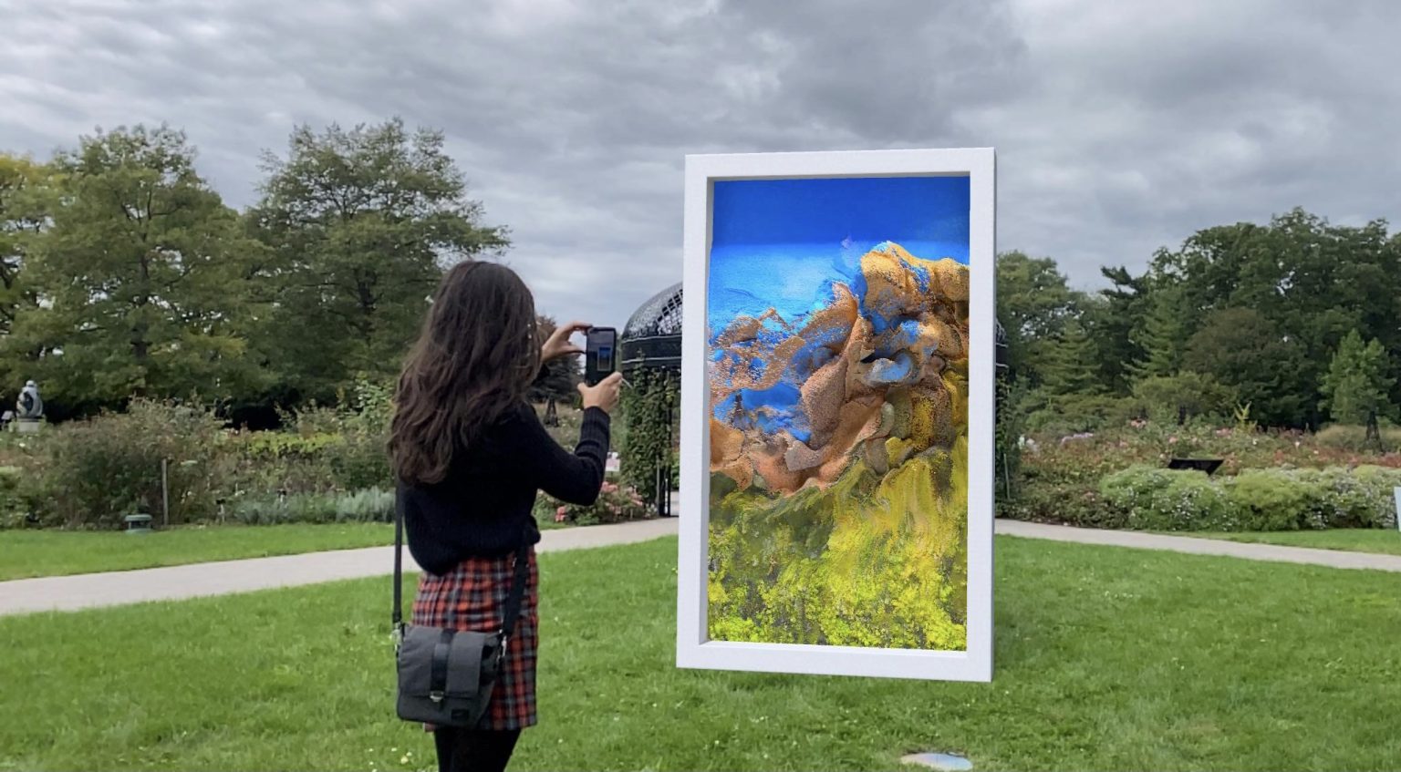 Augmented reality contemporary art exhibition Seeing the Invisible