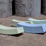 3D-printed colorful playscape system made from plastic waste: GLYPH