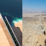 OT Sky released photos of NEOM's The Line project construction