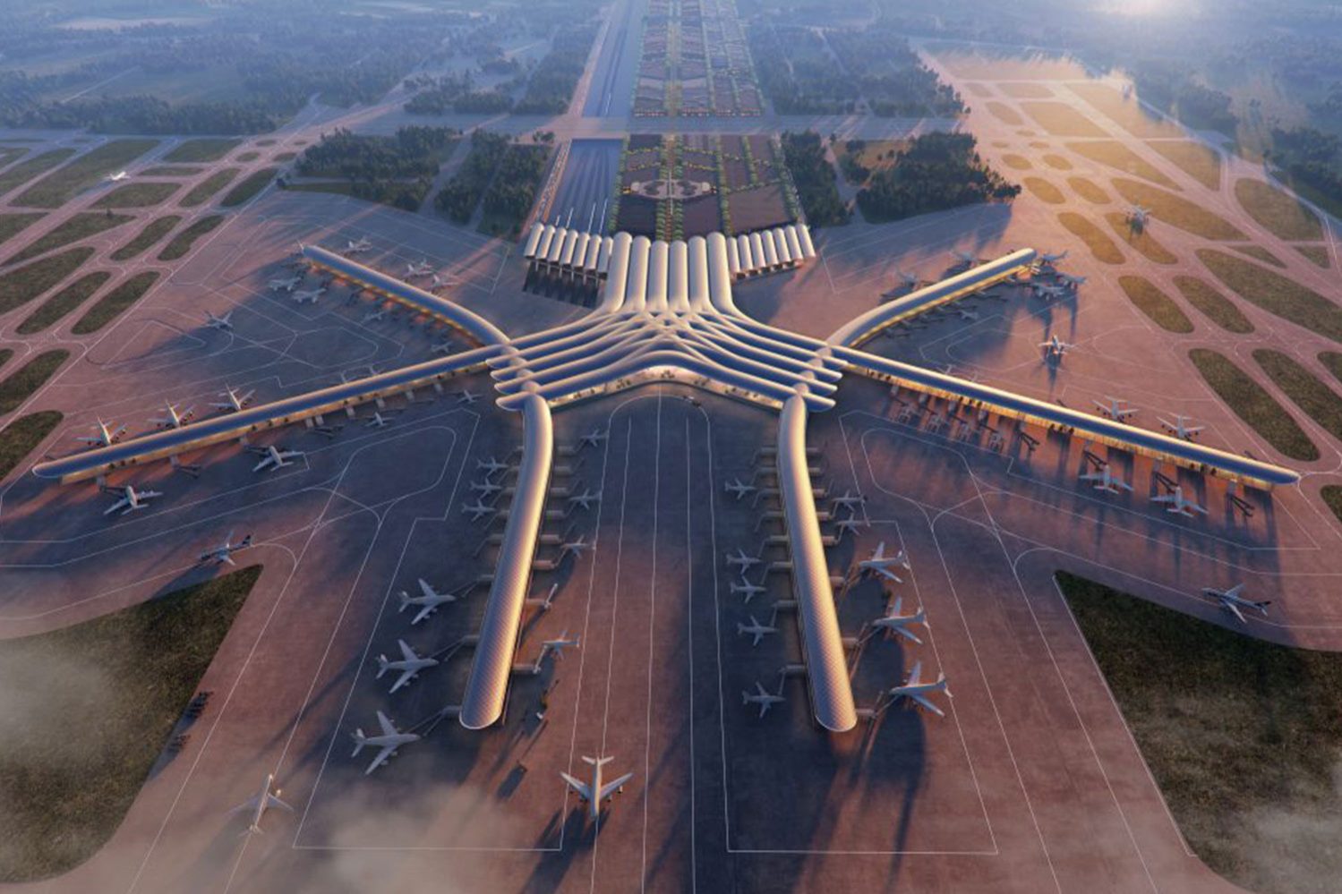 Foster + Partners wygrało konkurs na projekt nowego lotniska w Polsce