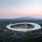 Quzhou Sports Campus provides an experience of a surreal atmosphere