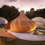 Kengo Kuma & Associates' seashell-inspired sauna in Japan, SAZAE