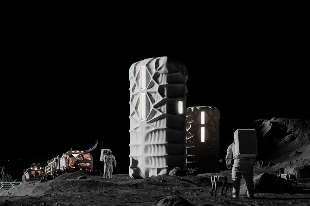 Rosie, a 3D-printed moon habitat designed by SAGA