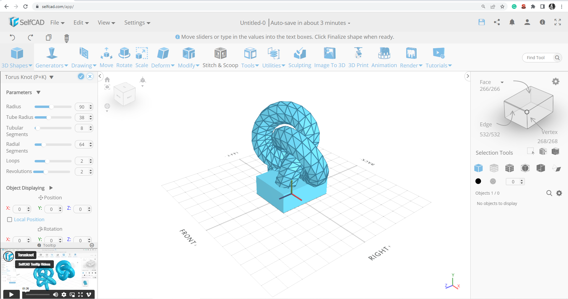 Modeling Complex 3D Shapes with the Solid Tools