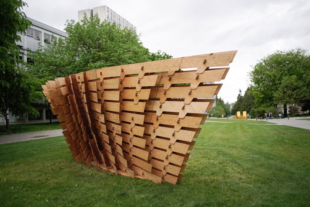 The Mille-feuille Pavilion, a robotically fabricated temporary pavilion
