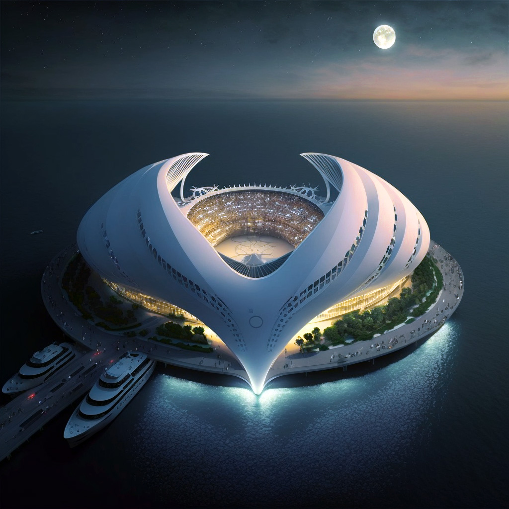 OCEANIUMS, a biomimetic generation of floating and sustainable stadiums