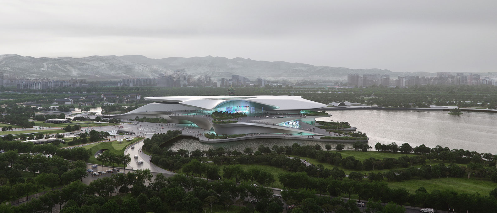 Chengdu Science Fiction Museum by Zaha Hadid Architects