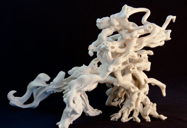 3D-printed abstract sculptures by Kevin Mack