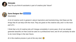 AI-generated video game design assistant: Game Designer Bot