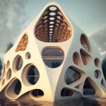 Exploring what a house made out of Sierpinski Triangle would be like by AI