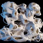 3D-printed abstract sculptures by Kevin Mack