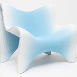 3D-printed gradient furniture collection by Philipp Aduatz