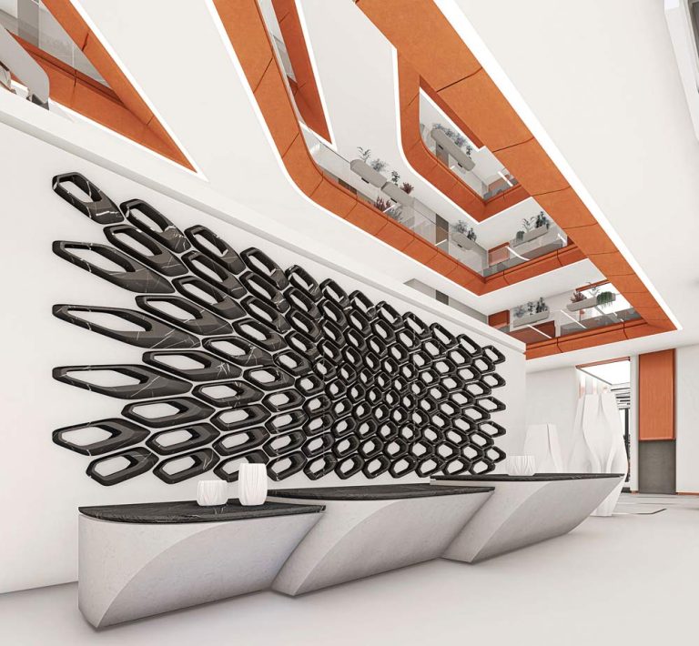 HOMACCO, an Iranian calligraphy-inspired building by Arian Hakimi ...