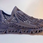 AI-generated and 3D-printed shoes by Kedar Benjamin