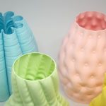 Dominik Raskin creates 3D-printed vases with fabric-like textures
