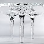Liquid Tables by Zaha Hadid Design takes sculptural aesthetic to furniture