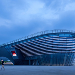 Roadshow Art Center of Tianfu, an urban landmark on the shores of Xinglong Lake