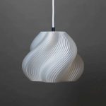 3D-printed biodegradable plastic lamps by Creme Atelier