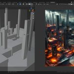 Stable Diffusion-ControlNet and its integration with Blender for architectural visualization