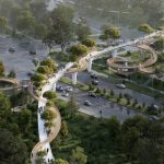 ATRIUM designed Kazakh ornaments inspired pedestrian bridge in Almaty