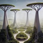 Artistic approach toward possible futures in real and virtual worlds with AI