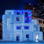 Cube Piano by Cyril Lancelin, a textured monumental immersive artwork
