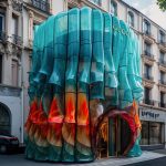 An artistic fusion of nature and AI: Flower-inspired facades by Hera Kim