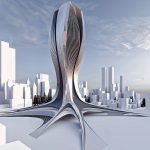 Zouha Jabal's design yields a dynamically interactive silhouette, embodying both motion and vitality