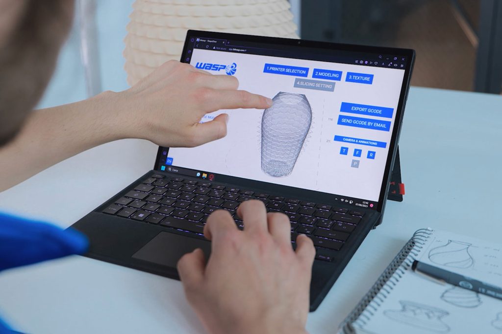 WASP launched new parametric 3D modeling app for clay printing