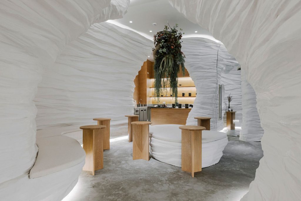 KSANA Tea House: Time, harmony, escape from chaos concept
