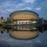 Archi-Tectonics designed the cong-inspired Hybrid Stadium for Hangzhou Asian Games