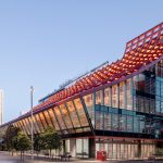 PHIVE Civic Center integrates both the roof and facade into a single unit